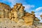 View of the Erosions of Bolnuevo, Las Gredas, Mazarron. Murcia, Spain