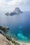 View of Es Vedra rock, Ibiza Spain