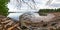 View of the estuaries in Ladysmith shoreline in Vancouver Island