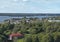A view of the estuary of Vuoksi and the Gulf , Tilt shift blur effect.