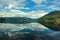 View of Etnefjorden near Etne in Hordaland county, Norway.