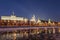 View of the evening Kremlin in early spring. Moscow,