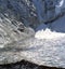 View of Everest base camp from the summit of Kala Patthar mountain