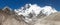View of Everest Lhotse and Lhotse Shar