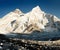 View of Everest and Nuptse from Kala Patthar