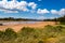 View of the Ewaso Ng`iro River in the savannah