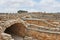 View of the excavations of Herod's palace in Caesarea Maritima National Park