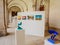 View of Exhibition in Patio of the National Palace of Mafra, Portugal