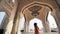 A view of the exterior facade of Qasr Al Watan Palace of the Nation which is made of white granite and limestone