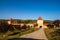 View of the exterior of the famous Rupea Citadel in Transylvania, Romania.