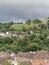 View eyes and hill trees roofs