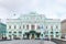 The view of the Facade of the Bolshoi Drama theater from the Fontanka river.