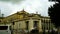 : view of the facade with golden mosaic of Saint Paul Outside the Walls in Rome. It is one of the four papal basilicas,