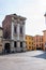 A view of the facade of Palazzo Porto in Piazza Castello