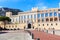 view of the facade of the Princes Palace of Monaco in Monaco-Ville
