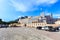 view of the facade of the Princes Palace of Monaco in Monaco-Ville