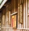 View of the facade of a residential building, Luang Prabang, Lao