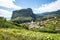 View of Faial and the Penha de Ãguia or eagle rock, Madeira, Portugal