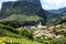 View of Faial and the Penha de Ãguia or eagle rock, Madeira, Portugal
