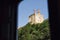 View of the famous Alhambra palace in Granada from Albaicin quarter,