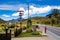 View of the famous Alto de las Arepas a well known rest place for cyclist on the mountains close to Bogota in Colombia