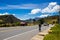 View of the famous Alto de las Arepas a well known rest place for cyclist on the mountains close to Bogota in Colombia