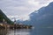 view of famous austrian village of Hallstatt