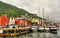 View of famous Bryggen district in Bergen - Norway