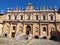 View of the famous Certosa di San Lorenzo Padula in Italy on a clear sky background
