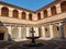 View of the famous Certosa di San Lorenzo Padula in Italy on a clear sky background