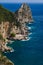 View of the famous faraglioni of Capri island, Campania, Italy