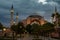 View of the famous Hagia Sophia Ayasofya in Istanbul. Turkey.