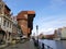 View of the famous and historic Medieval port Crane in  Gdansk, Poland