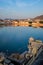 View of famous indian sacred city Pushkar with Pushkar ghats. Rajasthan, India