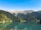 view of the famous lake of Abkhazia. Lake Ritsa.