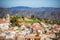 View of famous landmark tourist destination valley Pano Lefkara