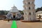 A view of the famous Mangeshi Temple in Goa, a Hindu Temple
