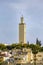 View of famous minaret in the village