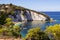 View on famous Padulella beach, Portoferraio, Island of Elba, Italy