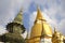 View of famous religion temple wat phra prakaew grand palace in Bangkok Thailand
