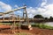 View of the famous swinging bridge in Hanapepe Kauai