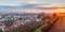 View on the famous tourism spot of Little Venice from the Michaelsberg in Bamberg