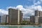 View of the famous Waikiki skyline