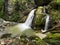 The view of Fan Waterfall in Yellow Gorges