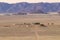 View of Farm Gunsbewys and Tiras mountains in southern Namibia