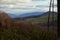 View on the farm in the mountain saddle, Slovakia