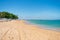 A view of Farol de Itapua beach - calm waters and beautiful turquoise sea - Salvador, Bahia Brazil