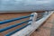 View of the fence on the beach promenade of El Jadida (Mazagan). Morocco.