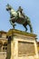 View on the Ferdinando De Medici equestrian statue