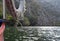 View from a ferry boat on Lake Matka